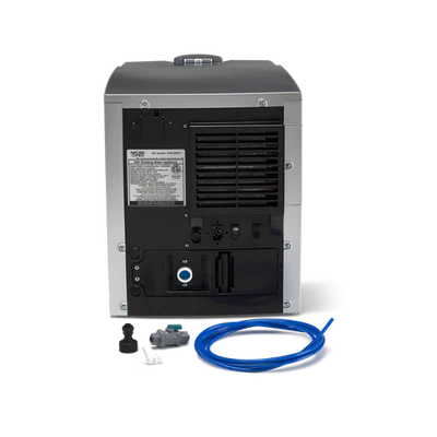 Achterkant ION 400 Touch waterkoeler met aansluitingen en ventilatie