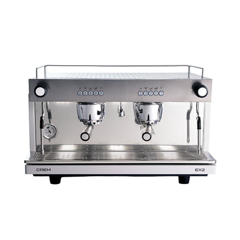 CREM EX2 professionele espressomachine met dubbele zetgroep voor horeca en intensief zakelijk gebruik.